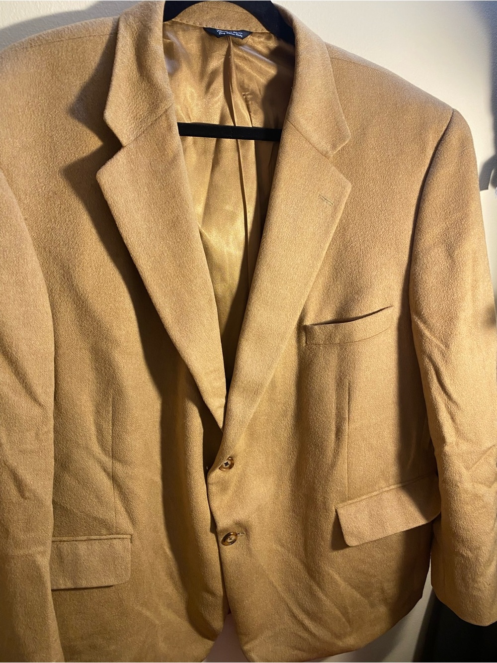 bill blass Camel Wool-Blend Sport Coat